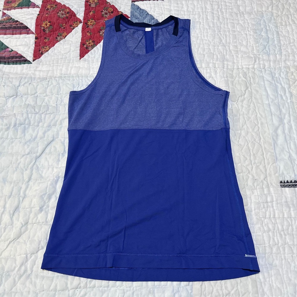 Lululemon Tank Top Mens Blue Sleeveless Gym Shirt S